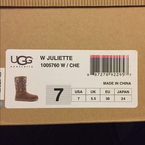 Juliette UGG boots size 7